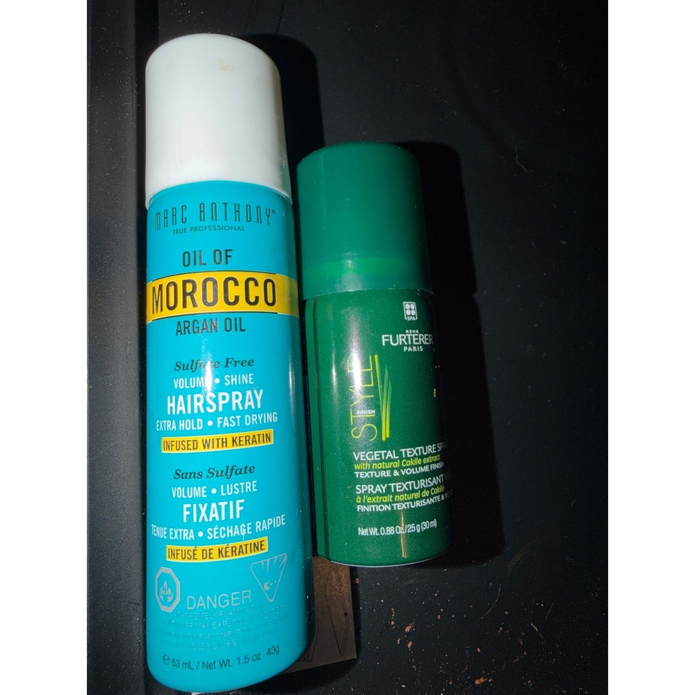Marc Anthony Rene Furterer Hairspray Texture Spray Argan Oil Keratin Travel Set